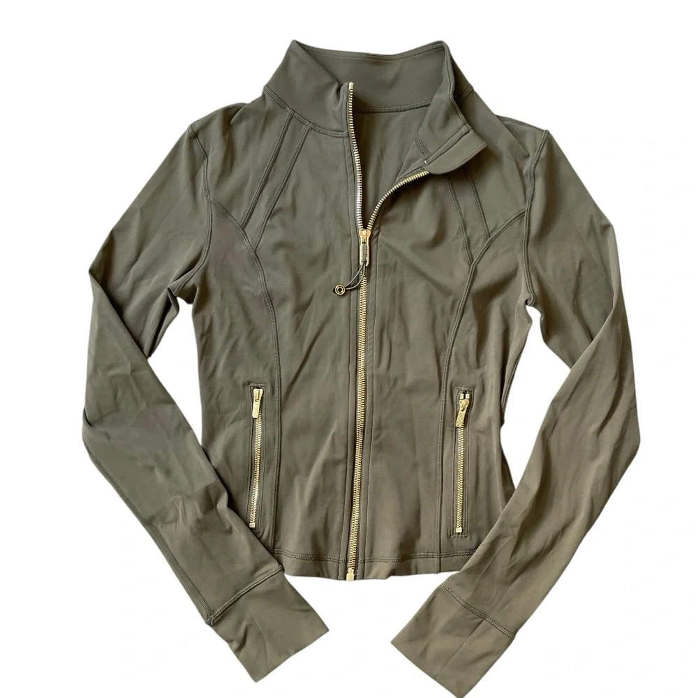 SUUKSESS Cropped Zip Up Workout Jacket Green Size Small - Picture 2 of 4